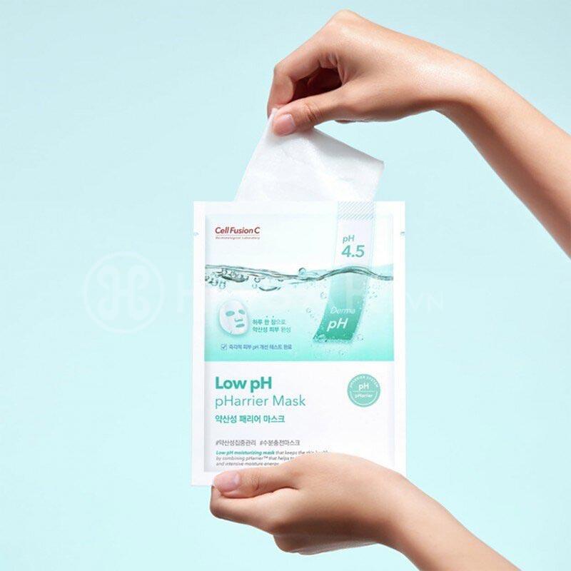 Mặt Nạ Dưỡng Da pH Thấp - Cell Fusion C Low pH pHarrier Mask, Hộp 10 miếng